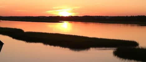 sunset seen from our porch