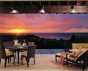 Sunset from the veranda of your private residence.