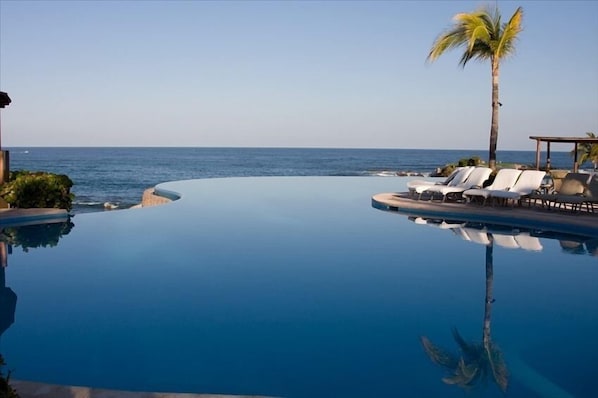 Infinity pool at the resort.