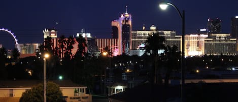 Views of the Strip from throughout the house.