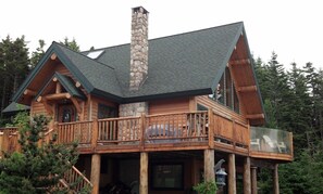 The home has a large porch where you can enjoy your morning coffee