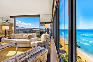Not shown, but all windows have sheer shades to block sun/heat.