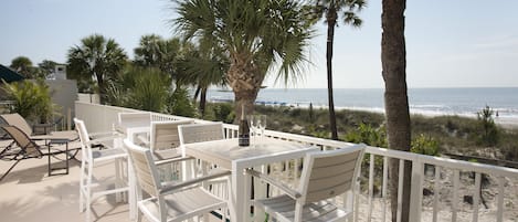 You'll love your own private 50' OCEANFRONT DECK - from Sunrise to Star Gazing!