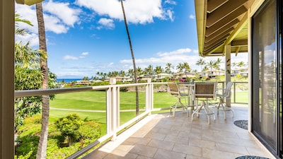 Winter Sale! ❄️ PREMIERE 🌊OCEAN &⛳️GOLF COURSE views! 3br/2ba villa in Wailea 