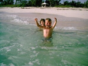 The kids love this beach