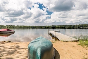 Private Beach & Dock w/Canoe