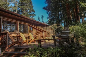 Come enjoy a sunny afternoon on our two story, South facing deck!