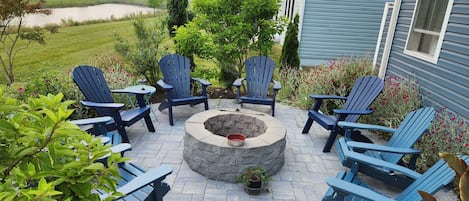 Bach yard firepit area