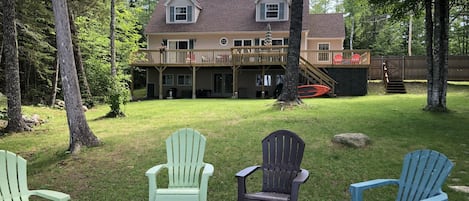 Looking at house from lake