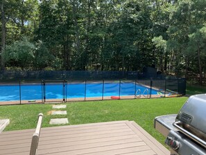 40x20 feet heated pool.   Gates can be removed or installed, at your request