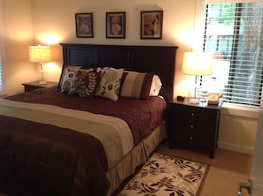 master bedroom with king bed