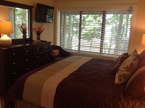 Slopeside Master Bedroom and TV