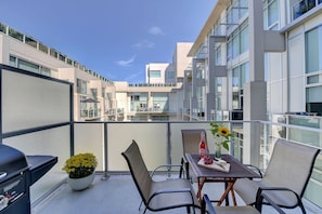 Private Patio open to Peaceful Inner Courtyard