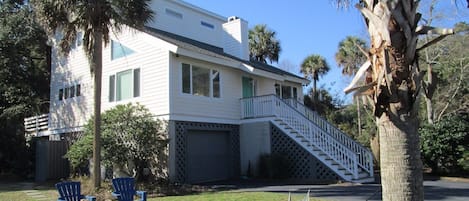 Front/side view of house.