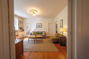 Looking in living room from bedroom