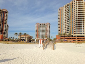 View from the beach