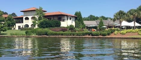 Water view of the villa