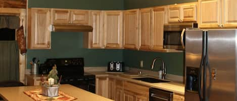 Our new updated kitchen, and flooring.