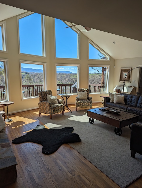 Cozy and comfortable great room with awesome views