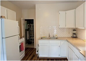 Kitchen with gas stove