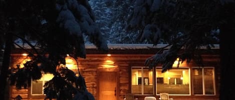 Front of cabin winter