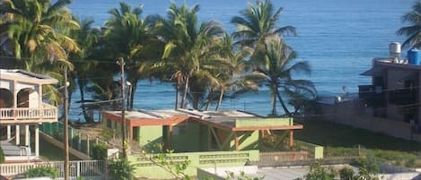 Ocean view from the private roof terrace one block from Sandy Beach