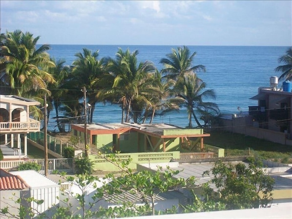 Ocean view from the private roof terrace one block from Sandy Beach