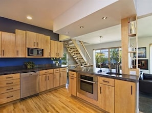 Large, open kitchen perfect for making large family meals