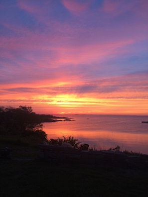 Sunset from the upstairs porch