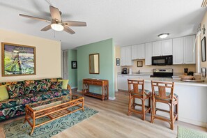 Queen sofa sleeper in living room