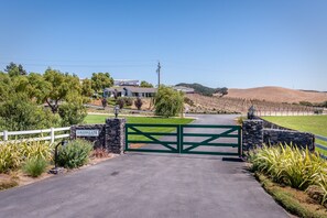 Entrance to Greengate Ranch & Vineyard. Vineyard Cottage is 1 of 3 onsite homes.