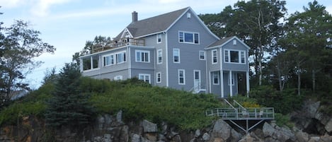 House view from the ocean