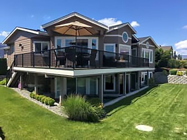 Lake side view of the house