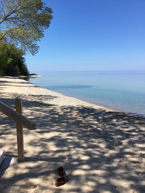 View of the beach looking South