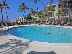 Alii Villas has a propane and solar heated pool