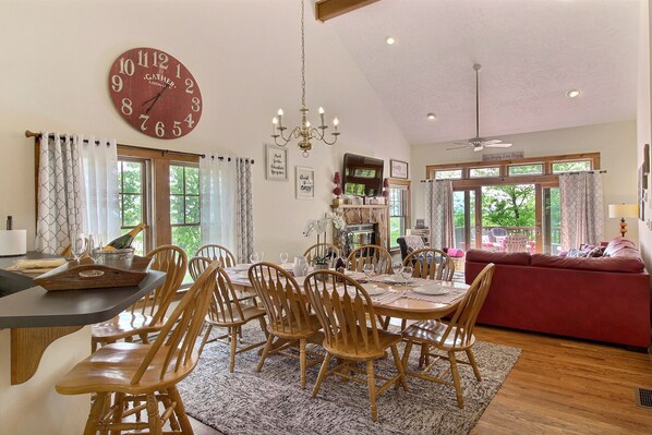 Open Floor Plan Dining Room