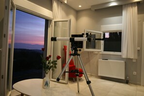 Views even from inside the house.