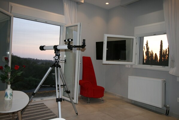 Views from inside the living room. 