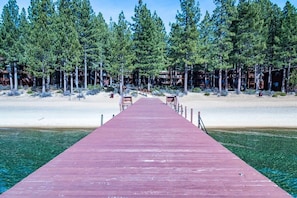 Looking back at Pinewild from the beach/pier.