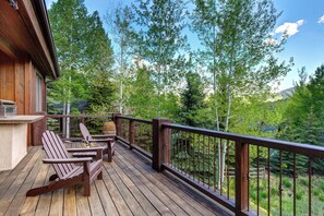 Private Back Deck off Main Level