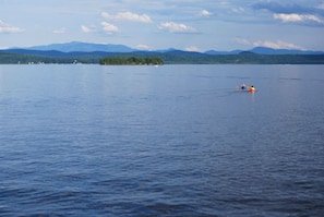 View of Fish Bladder Island and Vermont's Green Mountains