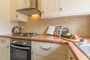 Ground floor: The kitchen is bright and spacious