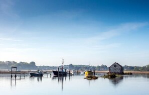 Sutton Cottage, Thornham: The iconic coal shed at Thornham