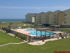 View of Swimming Pool from Porch