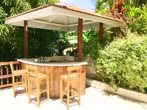 The bar by the pool self service with honesty book 