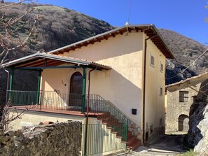 Outside - steps to entrance
