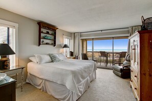 Master Bedroom with Ocean Views and Covered Private Balcony (King Bed)