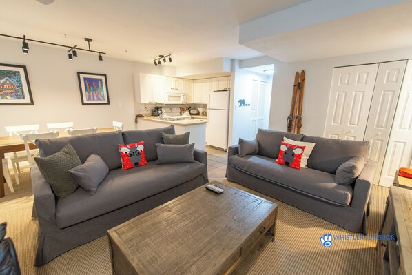 Living area connects to patio