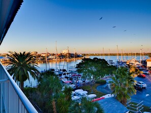 Clearwater Harbor views from the balcony.