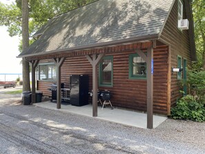 Outside Refrigerator/Gas Grill